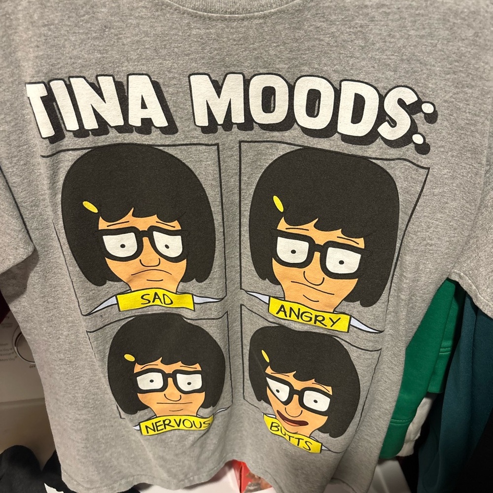 Gray Graphic Tina from Bob’s Burgers T-Shirt